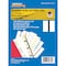 Tabbies 1" ERASABLE WRITE-ON INDEX TABS, BLACK, 1"W - 1/2" TAB EXTENSION, 24 TABS/PACK, 10 PACKS/BOX, 10PK 58609 - alternate 3
