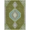 Homeroots 9' X 12' Olive Green Pink And Ivory Oriental Washable Indoor Outdoor Area Rug 598434 - alternate 4