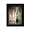 Homeroots Moody Gray Wine Glass Still Life 3 Black Framed Print Wall Art 404649 - alternate 2