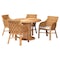 Bali & Pari Wymond Natural Rattan Dining Set 262-14154-13944-ZORO - alternate 1