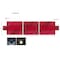 Mytee Products Trucking Flatbed Vinyl Tarp Heavy Duty 18oz 3 Piece Lumber Tarp (6 ft Drop) - Red LT6FT3PC-RED - alternate 3