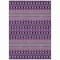 Homeroots 3' X 5' Purple Pink And Yellow Tribal Washable Indoor Outdoor Area Rug 582584 - alternate 3
