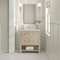 James Martin Vanities Breckenridge 30" Single Vanity, Whitewashed Oak, w/ 3 CM Siberian Silestone Top 330-V30-WWO-3SFR - alternate 2