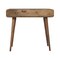 Homeroots 35" Brown Solid Wood Writing Desk 723449 - alternate 2