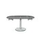 Homeroots 40" Clear and Silver Glass and Metal Self-Storing Leaf Motion Extendable Dining Table 555156 - alternate 1