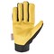 Wells Lamont Wells Lamont Men's Saddletan Grain Winter Work Gloves Black/Yellow L 1 pair 3233L - alternate 2