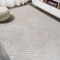 Jonathan Y Jordan High-Low Pile Art Deco Geometric Beige 5 ft. x 8 ft. Indoor/Outdoor Area Rug SBH103B-5 - alternate 2