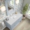 James Martin Vanities Breckenridge 48in Single Vanity, Serenity Blue, w/ 3 CM Eternal Jasmine Pearl Quartz Top 330-V48-SRB-FEJP - alternate 2