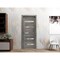 Sartodoors Sliding French Pocket Door 18 x 80in, Nebraska Grey W/ Frosted Glass, Kit Trims Rail Hardware QUADRO4445PD-NEB-18 - alternate 1