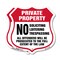 Signmission Private Property Shield Sign No Soliciti, 12 inch X 12 inch, Aluminum Metal Sign, 2PK SHI-A-2PACK-12-451 - alternate 1