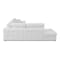 Homeroots White Italian Leather Reclining L Shaped Two Piece Corner Sectional 482253 - alternate 3
