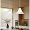 Z-Lite Fleur Brushed Nickel 1 Light Pendant 1958P12-BN - alternate 3