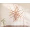 Homeroots 35" X 34" Rose Gold Metal Abstract Lines Hanging Dimensional Sculpture 483357 - alternate 2