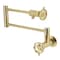 Kingston Brass Wall Mount Pot Filler Faucet, Polished Brass KS4102RX - alternate 1