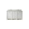 James Martin Vanities Bristol 60'' D Vanity, Bright White w/ Ethereal Noctis Silestone Top w/FreePower Wireless Charger 157-V60D-BW-FENC - alternate 1