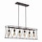 Jonathan Y Marion 37.75" 6-Light Adjustable Iron Farmhouse Rustic LED Dimmable Pendant, Oil Rubbed Bronze JYL7505A - alternate 4