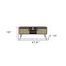 Homeroots 48" Beige and Black Cabinet Open And Enclosed Storage TV Stand 546401 - alternate 3