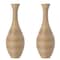 Uniquewise Set of 2 38-inch Tall Artificial Rattan Floor Vase in Elegant Beige - Statement Piece for QI003823.2 - alternate 4