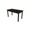 Homeroots 60" Dark Brown Solid Wood Dining Table 548924 - alternate 4