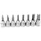 Perform Tool Socket Set 3/8 In Drive; Standard; Hex Bit; With 1/8 In To 3/8 In Hex Bit; 8 Pieces; Polished W38870 - alternate 3