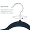 Elama Home 50 Piece Flocked Velvet Clothes Hangers with Stainless Steel Swivel Hooks in Blue HANGER50PIECEBLUE - alternate 2
