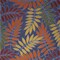 Homeroots 5' X 7' Orange Green And Blue Indoor Outdoor Area Rug 527624 - alternate 3