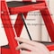 Wrightmaster 4.9 ft. Steel Step Ladder, 9 ft. Reach with Tool Rack and Non-Marring Feet, 300 lb. Capacity Zorored-6 - alternate 3