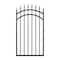 Nuvo Iron 33in Wx56in H Tiger Eye Gate Arched Rails, 36in W Openings, Self Close Hardware w/Double Side Handle ITGA3356 - alternate 1