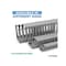 Kable Kontrol PVC Open Slot Wire Duct, 3in W x 2in H x 6.5ft L, Gray, 1 PC PFOS3X2S - alternate 2