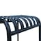 Homeroots Set of Two 30" Dark Blue Steel Backless Bar Height Bar Chairs, 2PK 654243 - alternate 3