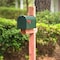 Solar Group Architectural Mailboxes Elite Classic Galvanized Steel Post Mount Green Mailbox E1100GAM - alternate 2