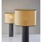 Homeroots 29" Black Ceramic Cylinder Table Lamp With Beige Drum Shade 524627 - alternate 2