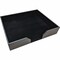 Dacasso Black Leatherette 20" x 16" Conf. Pad Holder without Coaster Holders A1364 - alternate 1