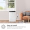 Aeric 10,000 BTU SACC 14,000 BTU ASHRAE Portable Air Conditioner with Heat AERP101HAW - alternate 3