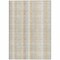 Homeroots 5' X 8' Ivory Beige And Tan Plaid Washable Indoor Outdoor Area Rug 613970 - alternate 3