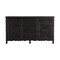 Homeroots 66in Black Distressed Solid Wood Carved Floral Six Drawer Sideboard With Two Doors 521378 - alternate 1
