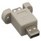 Sanoxy USB A Male to A Female Port Saver Adapter Panel Mount Type SNX-CBL-LDR-U2201-0201 - alternate 1