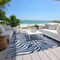 Homeroots 10' X 14' Navy Blue And Ivory Animal Print Washable Indoor Outdoor Area Rug 600635 - alternate 3