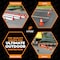 Xpose Safety Traffic Safety Cone, 12 in, PVC, 6 in Reflective Collar, Orange, Half Pallet, PK440 OTC12-4-HP440-X - alternate 2