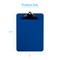 Davis Group Plastic Clipboard, Spring Clip, Blue, 6PK 4977-92-06 - alternate 2