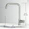Vigo Cass Industrial Single Handle Kitchen Bar Faucet in Stainless Steel VG02040ST - alternate 2