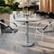 Flash Furniture 31.25" Round Outdoor Tabletop, White Faux Marble, Seamless Surface Technology, 18" Round Silver Base ST-RD31-WHMAR-TR18S-GG - alternate 5