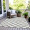 Homeroots 9' X 12' Gray And Silver Polka Dot Washable Indoor Outdoor Area Rug 595233 - alternate 3
