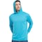 Protectx Sun Protection Hoodie, Polyester, Turquoise, M, 2 PK HD-APL130-TRQ-02-M - alternate 2