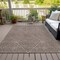 Homeroots 10' X 14' Brown And Ivory Geometric Washable Indoor Outdoor Area Rug 612123 - alternate 3