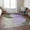 Homeroots 9' X 12' Lavender Purple And Green Geometric Washable Indoor Outdoor Area Rug 604921 - alternate 3