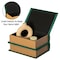 Vintiquewise Set of 4 Vintage Book Design Decorative Boxes - Wedding Card Boxes, Keepsake Boxes, Craft QI003691.G.4 - alternate 3