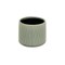 Homeroots 6in Green Striped Ceramic Indoor Outdoor Round Pot Planter 487414 - alternate 1