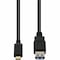 Add-On Addon 17Cm (7In) Usb 3.1 Type (C) Male To Usb 3.0 (A)Female Black USBC2USB3FB - alternate 1