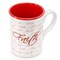 Gibson Home Inspirational Words Faith 4 Piece 16 Ounce Stoneware Mug Set in Red 142555.01 - alternate 3